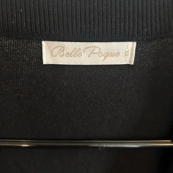 Cherry Embroidered Black Sweater - Picture 2 of 4